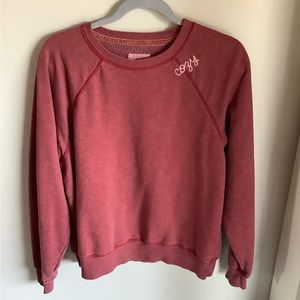 American Eagle Outfitters Women’s Size Medium “Cozy” Embroidered Sweatshirt